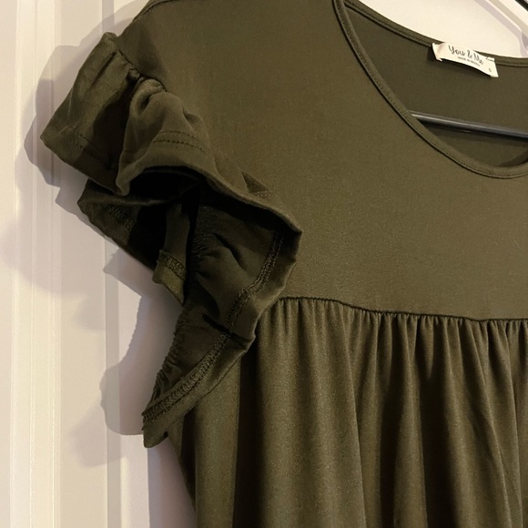 NWOT-Olive Green You & Me Dress - Picture 2 of 4